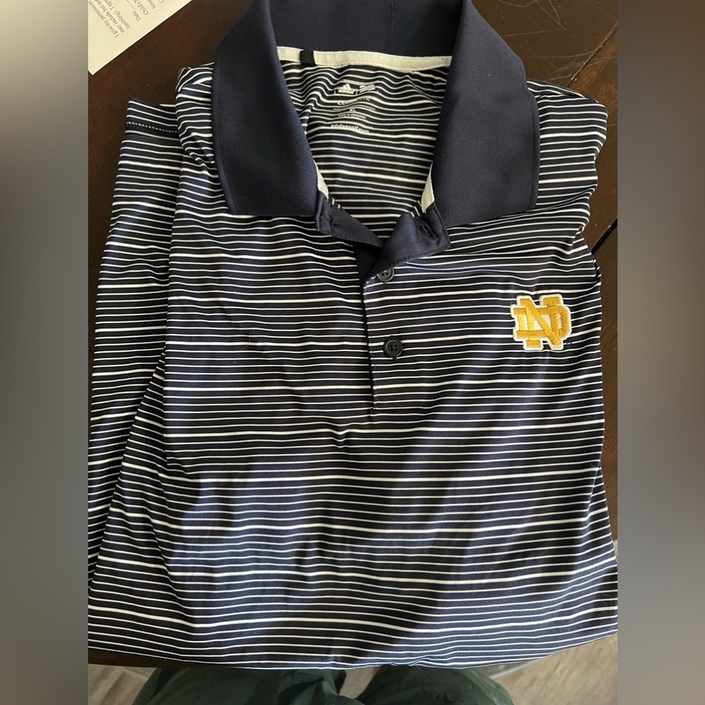 Men’s Adidas ClimaLite Notre Dame polo